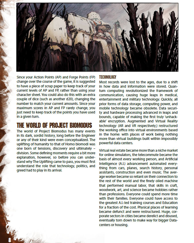 Project Biomodus interior page